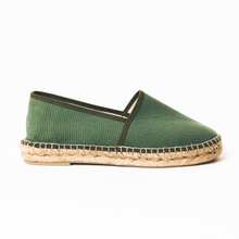 Upload image to gallery view, Green espadrilles from from astrid with i canvas
