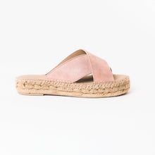 Upload image to gallery view, Pink espadrilles slides from from astrid with 
